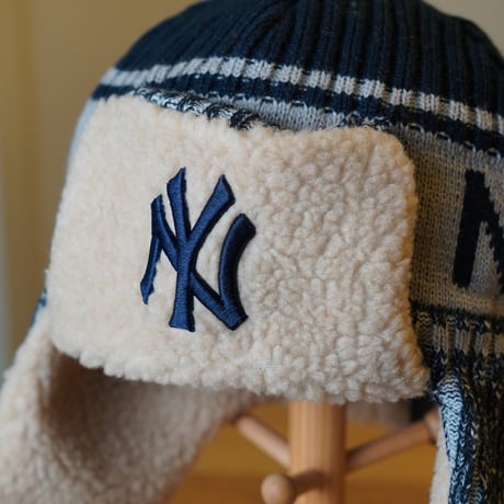 NEWERA・ニューエラ ニット トラッパー MLB Knit Trapper ニューヨーク・ヤンキース ミッドナイトネイビー  14312133