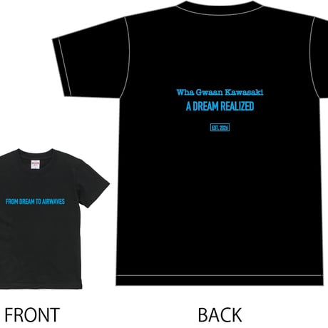 【順次発送】GOST × たなけん　ラジオ「WHA GWAAN KAWASAKI」記念Tシャツ
