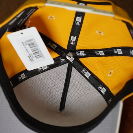 NEW ERA・ニューエラ　9FORTY A-Frame MLB Piping 2Tone ロサンゼルス・ドジャース Aゴールド/クローム 14667880