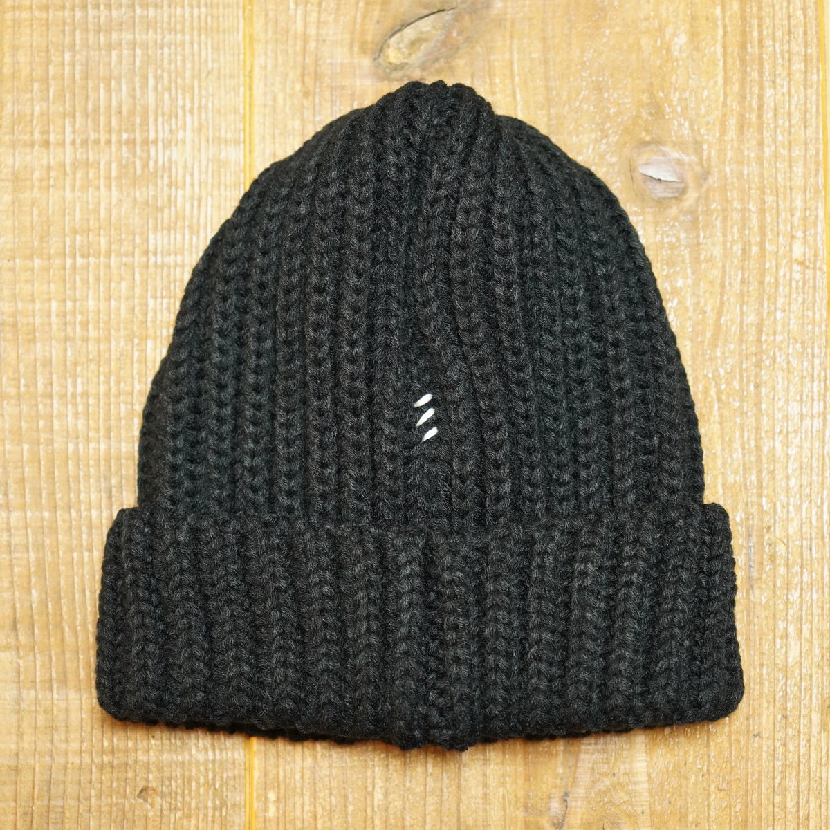 HUNTISM ハンティズム ローゲージ ニットキャップ LG Knit Cap / Blac