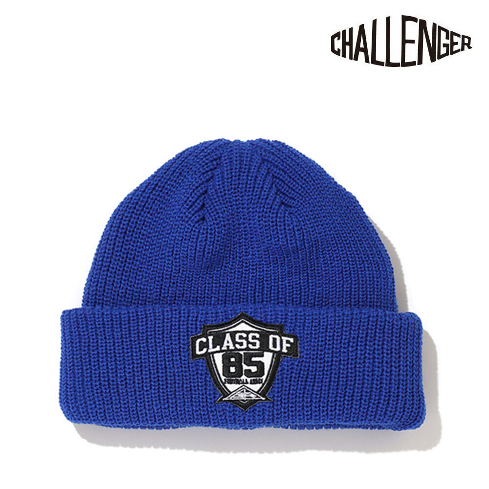チャレンジャー CHALLENGER CLASS OF 85 KNIT CAP BLUE |