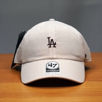 47BRAND フォーティーセブン キャップ 47 クリーンナップ ロサンゼルス・ドジャース SEERSUCKER シアサッカー ベージュ