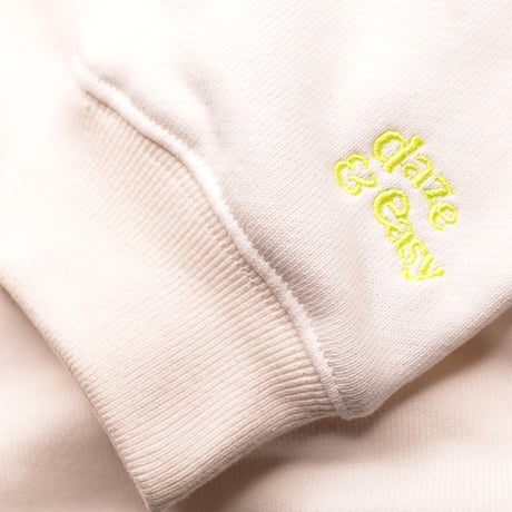 【DE SINGSMANシリーズ】第二弾　"stakes is high"　12inchタイトル　Reタイポグラフィック　スウェット（WHITE）