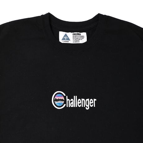 チャレンジャー CHALLENGER SUNSET EMBROIDERED TEE BLACK