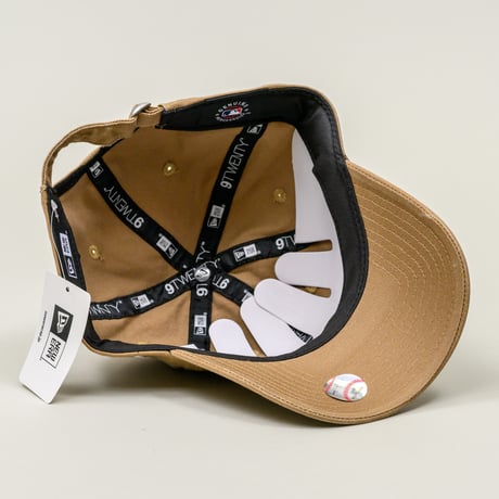 NEW ERA・ニューエラ　9TWENTY MLBフラットエンブロイダリー ロサンゼルス・ドジャース ミニロゴ（カーキ） 大谷翔平