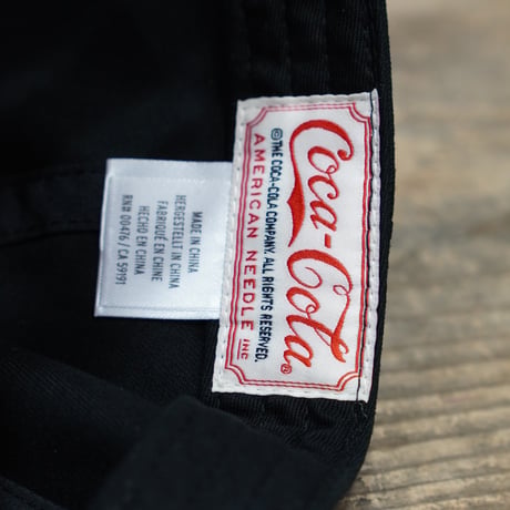 AMERICAN NEEDLE アメリカンニードル Coca-Cola コカコーラ CAP キャップ　ブラックレッド