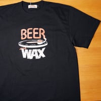 STEREO8 Beer and Wax Tee: Black - R/W プリント Tシャツ ブラック XL