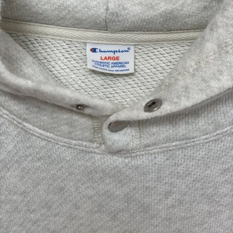 【Champion】袖に目あり　夢中になれるフーディ　チャンピオン　ニットライク裏毛　プルオーバー(USED)