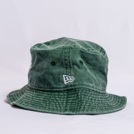 NEW ERA・ニューエラ　 バケット01 オークランド・アスレチックス アシッドウォッシュ（グリーン）（M/Lサイズ）