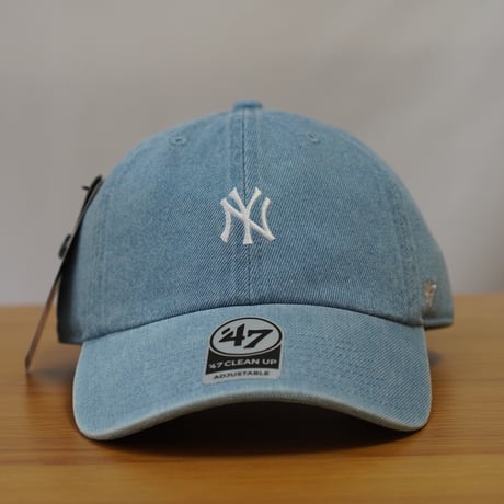 47BRAND フォーティーセブン キャップ 47 クリーンナップ ニューヨーク・ヤンキース DENIM デニム ライトブルー