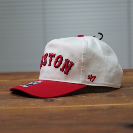 47BRAND ボストンレッドソックス フォーティーセブン キャップ ’47 Double Header Script Shot Hitch Cap ホワイト レッド