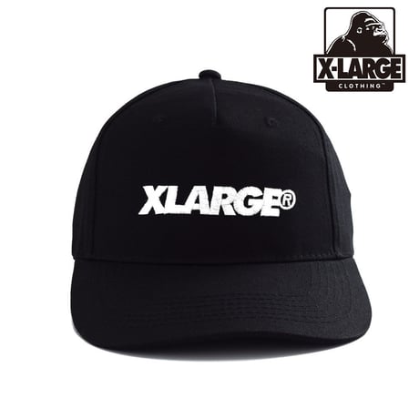 エクストララージ XLARGE　STANDARD LOGO 5PANEL TRUCKER CAP（BLACK）