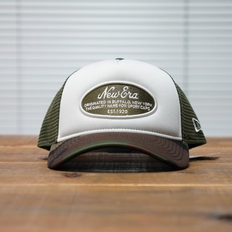 NEWERA・ニューエラ 9FORTY A-Frame トラッカー オーバルロゴ カモプリント　メッシュ