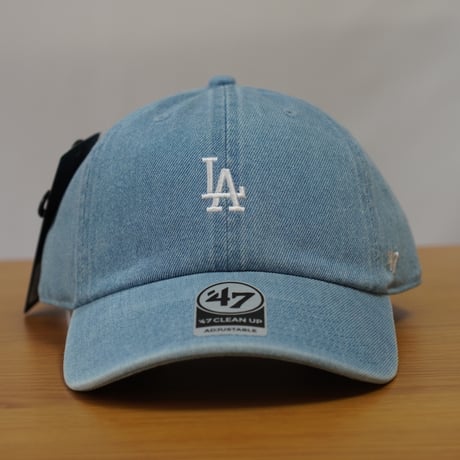 47BRAND フォーティーセブン キャップ 47 クリーンナップ ロサンゼルス・ドジャース DENIM デニム ライトブルー