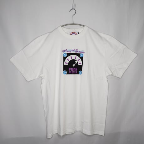 STEREO8 Funk Meter Tee: White プリント Tシャツ ホワイト XL