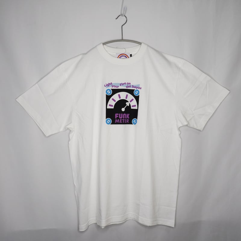 STEREO8 Funk Meter Tee: White プリント Tシャツ ホワイト XL