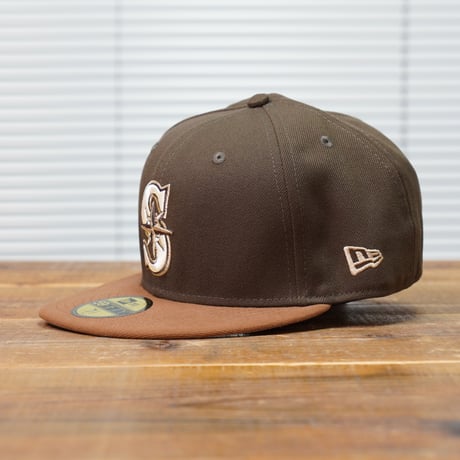 NEWERA・ニューエラ　59FIFTY Iced Latte シアトル・マリナーズ ウォルナット トーステッドピーナッツバイザー