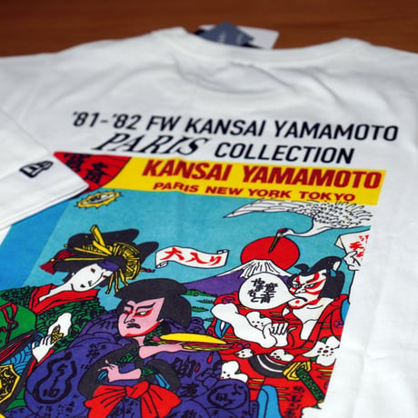 NEW ERA・ニューエラ 半袖 ウォッシュドコットン Tシャツ kansaï yamamoto kansai / terry jhonson オフホワイト
