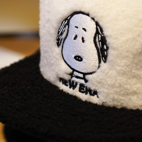 NEW ERA・ニューエラ　59FIFTY Dog Ear ドッグイヤー PEANUTS ピーナッツ スヌーピー ホワイト ブラックバイザー  14344560