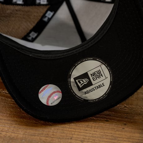 NEWERA・ニューエラ　9FORTY A-Frame トラッカー パイル ニューヨーク・ヤンキース（ブラック）