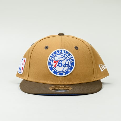 NEW ERA・ニューエラ　  LP 9FIFTY NBA Color Custom フィラデルフィア・76ers ウィート ウォルナットバイザー