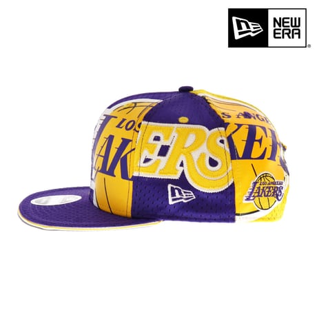 NEW ERA・ニューエラ　 9FIFTY OF LOSLAK JERSE OSFA YEL PUR　NBA　LAKERS・レイカーズ　八村塁
