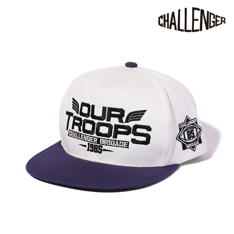 チャレンジャー CHALLENGER TROOPS CAP WHITExPURPLE | da
