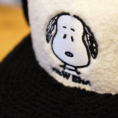 NEW ERA・ニューエラ　キッズ Kid's 59FIFTY Dog Ear ドッグイヤー PEANUTS ピーナッツ ホワイト ブラックバイザー 14344467