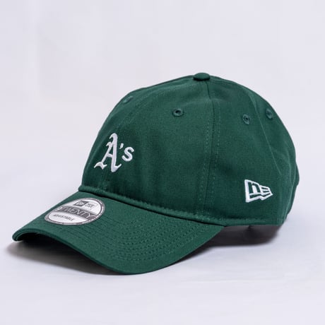 NEW ERA・ニューエラ　 9TWENTY MLB Side Logo オークランド・アスレチックス ミニロゴ（ダークグリーン）