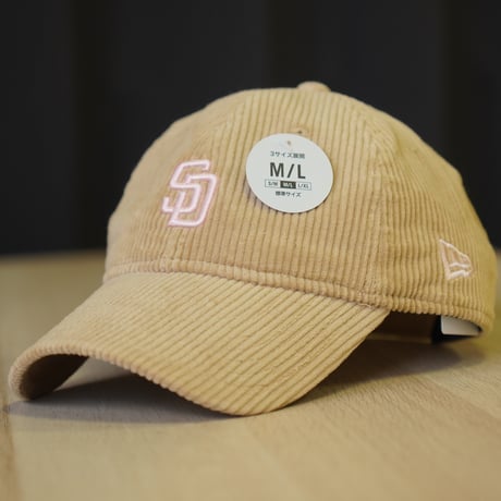 NEW ERA・ニューエラ 9TWENTY Corduroy コーデュロイ サンディエゴ・パドレス ベージュ