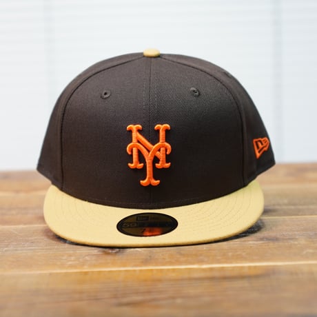 NEWERA・ニューエラ　59FIFTY Powered by GORO NAKATSUGAWA（min-nano）ニューヨーク・メッツ ブラウンスウェード ブロンズバイザー