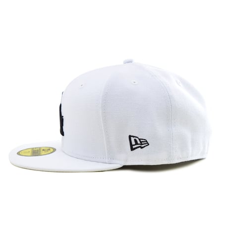 NEW ERA・ニューエラ　 59FIFTY NEW ERA LOSDOD WHITE BLACK　Los Angers Dodgers・ロサンゼルス・ドジャース　大谷翔平　SHOHEI OHTANI