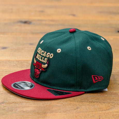 NEW ERA・ニューエラ　 RC 9FIFTY Retro Series シカゴ・ブルズ ダークグリーン カーディナルバイザー