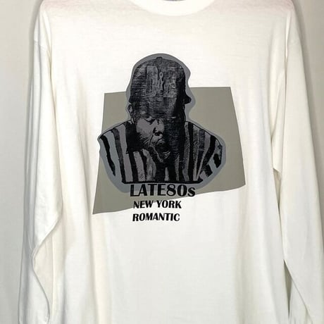 DE SINGSMAN　23ver LATE80s "B" 偉人シリーズ　 L/S Tee（ホワイト）