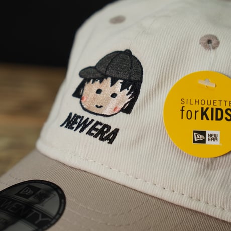 NEW ERA・ニューエラ　キッズ Youth 9TWENTY ちびまる子ちゃん まる子 アイボリー アッシュブラウンバイザー 14693255