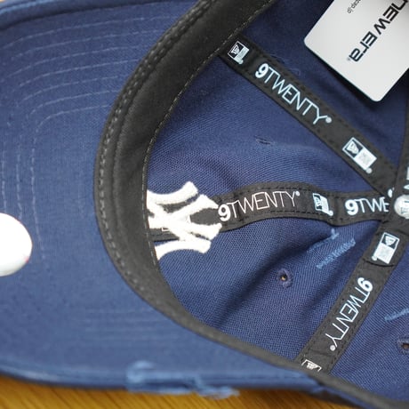NEW ERA・ニューエラ 9TWENTY ニューヨーク・ヤンキース クーパーズタウン Damaged Duck Canvas オーシャンサイドブルー