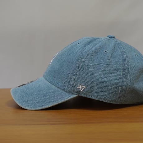 47BRAND フォーティーセブン キャップ 47 クリーンナップ ニューヨーク・ヤンキース DENIM デニム ライトブルー