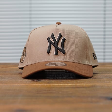NEWERA・ニューエラ　9FORTY A-Frame Iced Latte ニューヨーク・ヤンキース キャメル トーステッドピーナッツバイザー