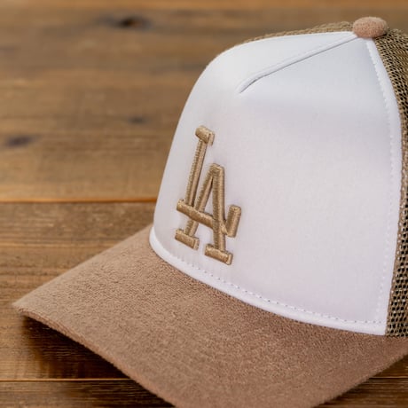NEWERA・ニューエラ　9FORTY A-Frame トラッカー パイル ロサンゼルス・ドジャース（カーキ）　大谷翔平　SHOHEI OHTANI
