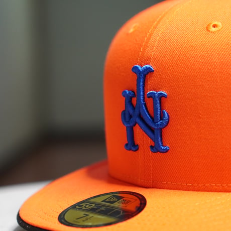 NEW ERA・ニューエラ　59FIFTY MLB Upside Down ニューヨーク・メッツ オレンジ
