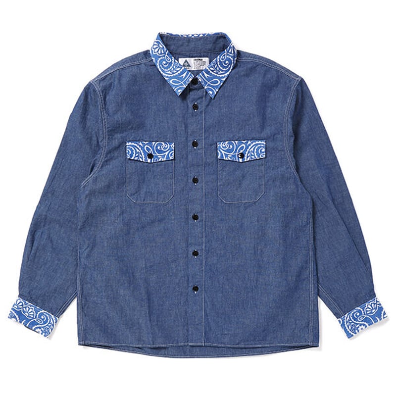 CHALLENGER バンダナ柄シャツ XL CHALLENGER [チャレンジャー] S/S BANDANA SHIRT ショート