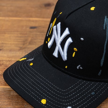 NEW ERA・ニューエラ　9FORTY A-Frame スプラッシュエンブロイダリー ニューヨーク・ヤンキース（ブラック）