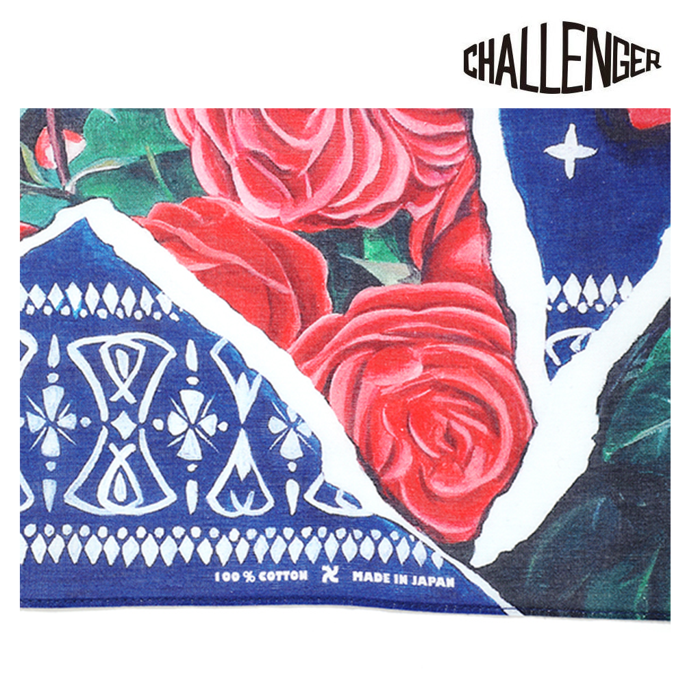 チャレンジャー CHALLENGER ROSE BANDANA | daze & easy チャレンジャー CHALLENGER ROSE BANDANA | daze & easy