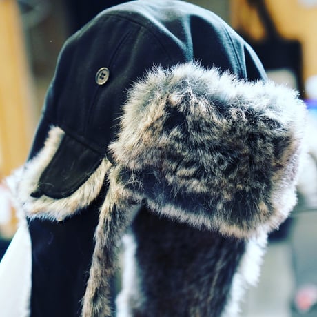 NEW ERA・ニューエラ　トラッパー The Trapper NEW ERA ロゴ ブラック（Lサイズ）