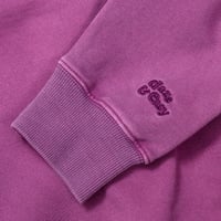 daze & easy ロゴ刺繍スウェット「THE DYE 顔料染め裏毛」DE SINGSMAN（パープル）