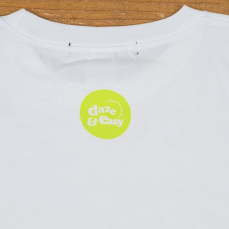 DE SINGSMAN　"stakes is high" Tee 12inchタイトル Reタイポグラフィック（White）