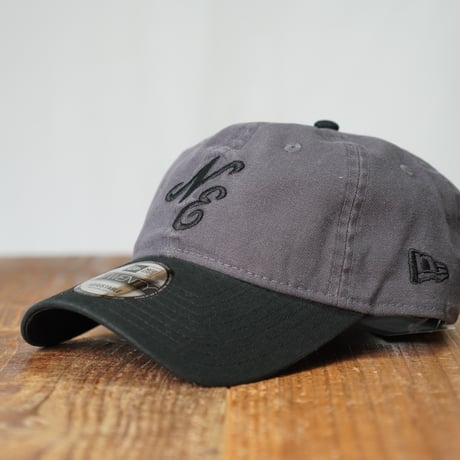 NEW ERA・ニューエラ　9TWENTY Washed Duck ダークグラファイト ブラックバイザー
