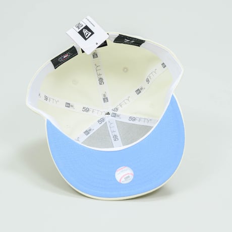 NEW ERA・ニューエラ　  59FIFTY White Collection ニューヨーク・ヤンキース ホワイト × ホワイト ライトブルーアンダーバイザー