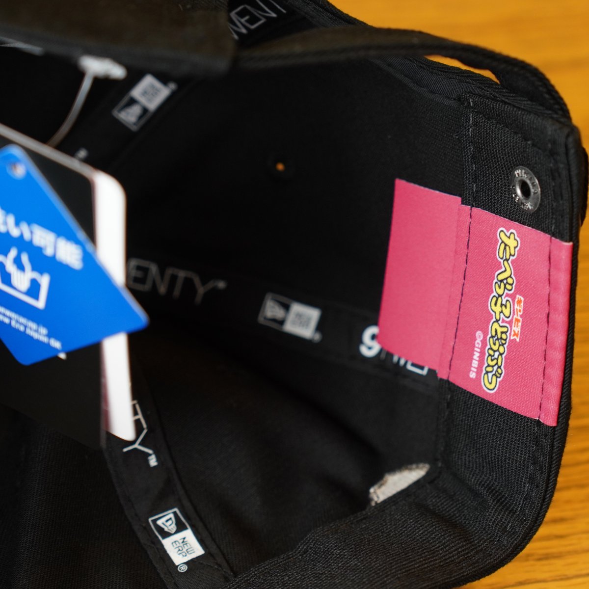 NEW ERA たべっ子どうぶつ　らいおんボックスロゴ ブラック NEW ERA（ニューエラ） Youth 9TWENTY たべっ子どうぶつ らいおん