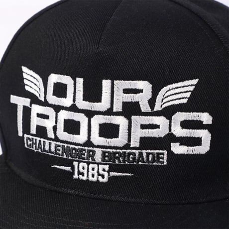 チャレンジャー CHALLENGER　TROOPS CAP WHITExPURPLE